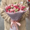 25 кустовых пионовидных роз Премиум