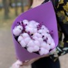 Букет из розового хлопка