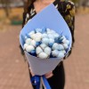 Букет из синего хлопка