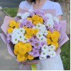 15 хризантем Сантини Летний микс
