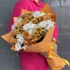 Букет из 15 кустовых хризантем микс