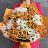 Букет из 15 кустовых хризантем микс