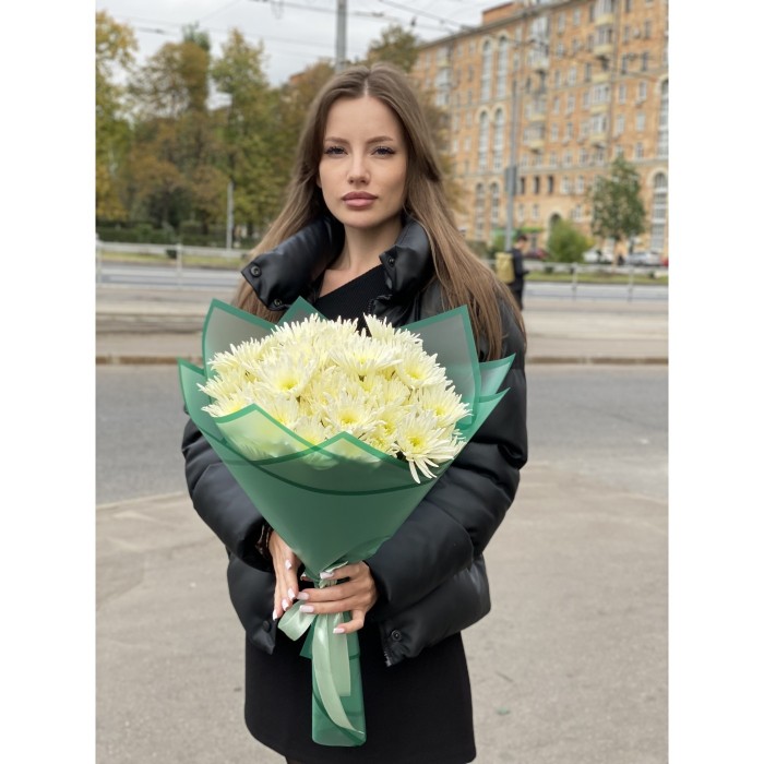 9 кустовых игольчатых хризантем Делиан (Delianne)