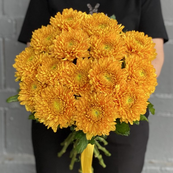 Оранжевая хризантема