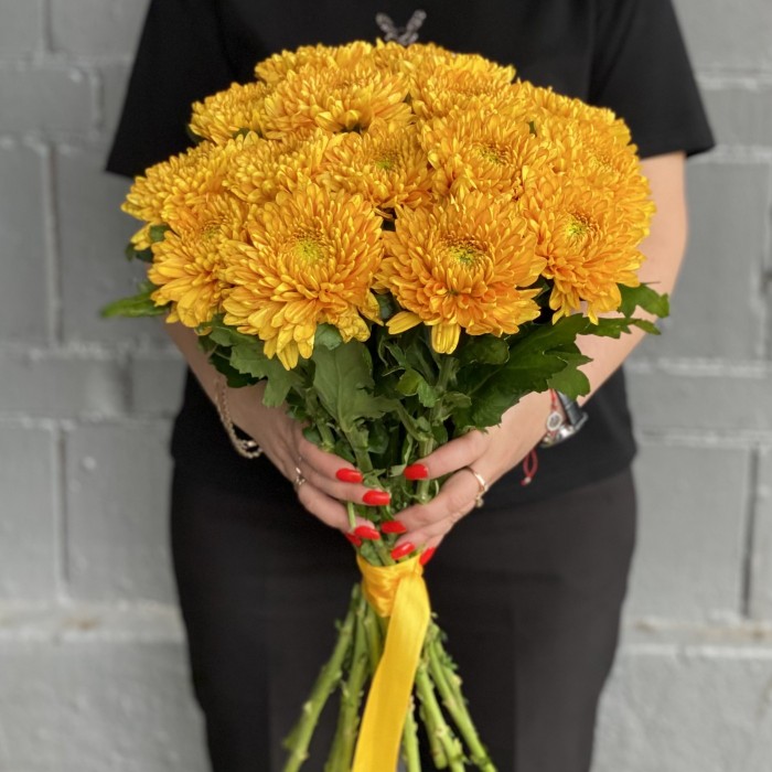 Оранжевая хризантема