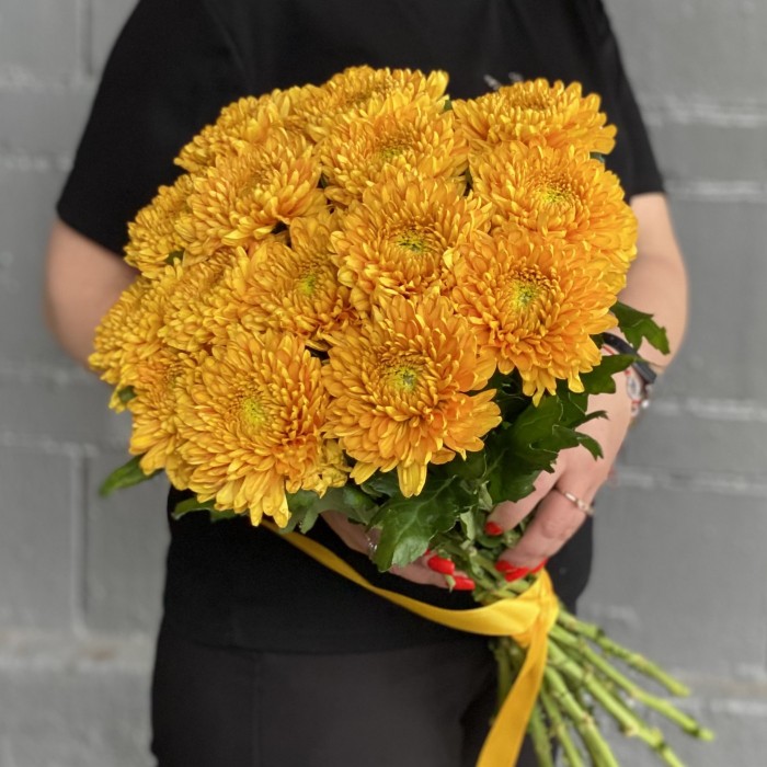 Оранжевая хризантема