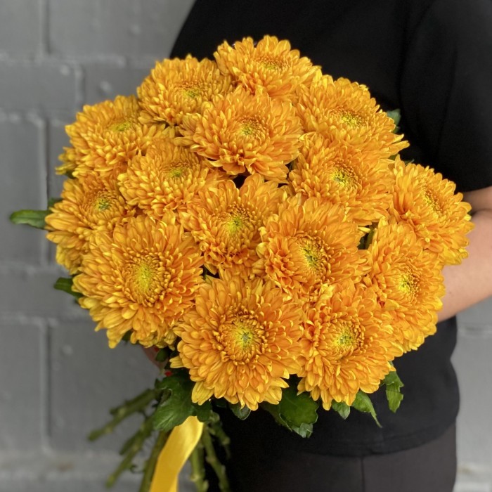 Оранжевая хризантема