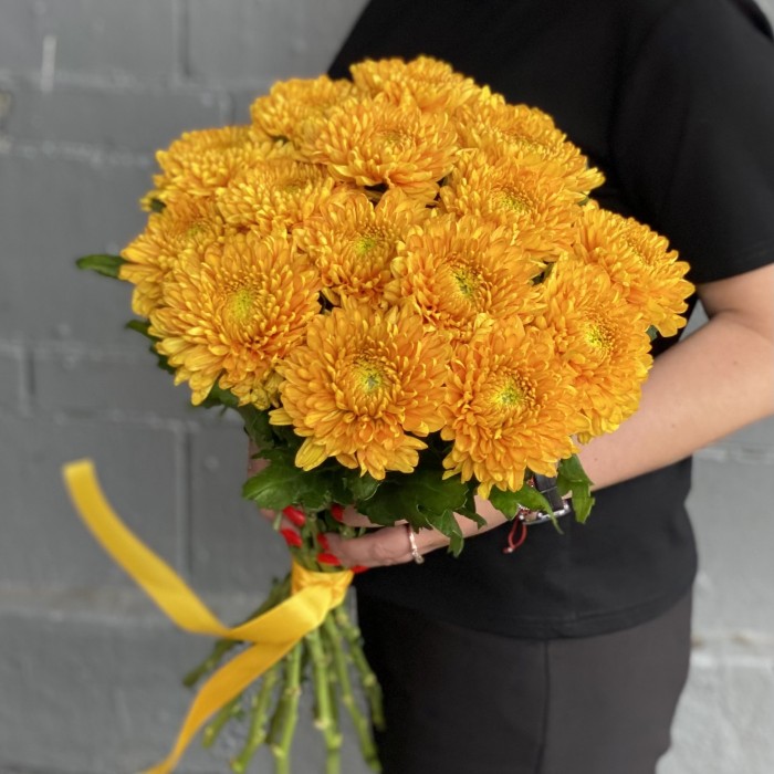 Оранжевая хризантема