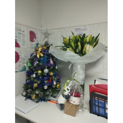 Фото отзыв: Прекрасные цветы, Букет собран со вкусом!<br />
Постоянно пользуюсь уже несколько лет, ни разу не подводили!<br />
Рекомендую к сотрудничеству!