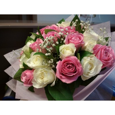 Фото отзыв: От букета все были в восторге!!! Свежий, нежный! Доставка в срок уложилась. Не первый раз пользуюсь услугами и всегда отлично!!!