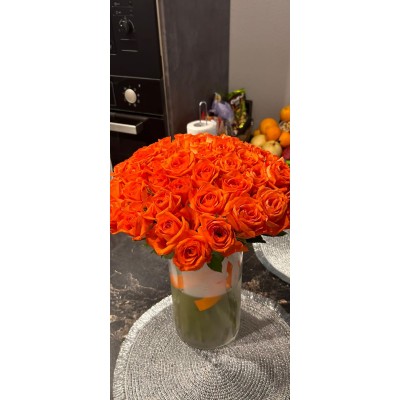 Фото отзыв: Благодарим за цветы, довольны очень, будем заказывать только у вас