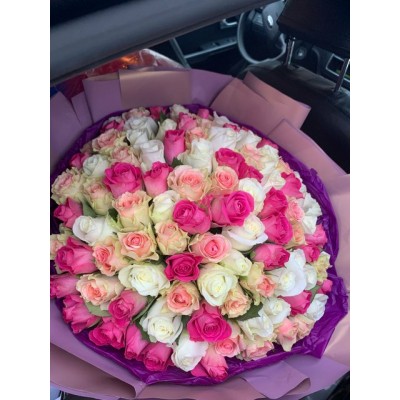 Фото отзыв: Благодарю за чудесный, свежий букет. Хочу отметить высокий профессионализм сотрудников, организованность доставки. Мне очень понравилось. 