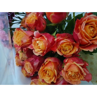 Фото отзыв: Спасибо огромное!!!! Все быстро, оперативно. В наше время это очень ценно. Работа менеджеров на высоком уровне. Молодцы! Цветы приехали как на фото. Розы 3D, и превосходные гвоздики микс Менерва и нежно-розовые.<br />
<br />
