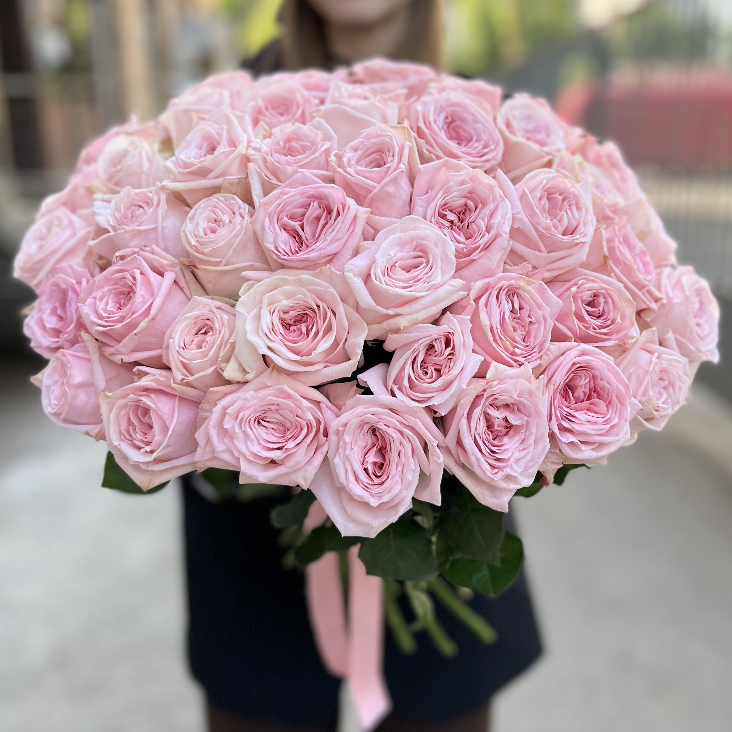 45 ароматных пионовидных Роза Пинк Охара 50 см