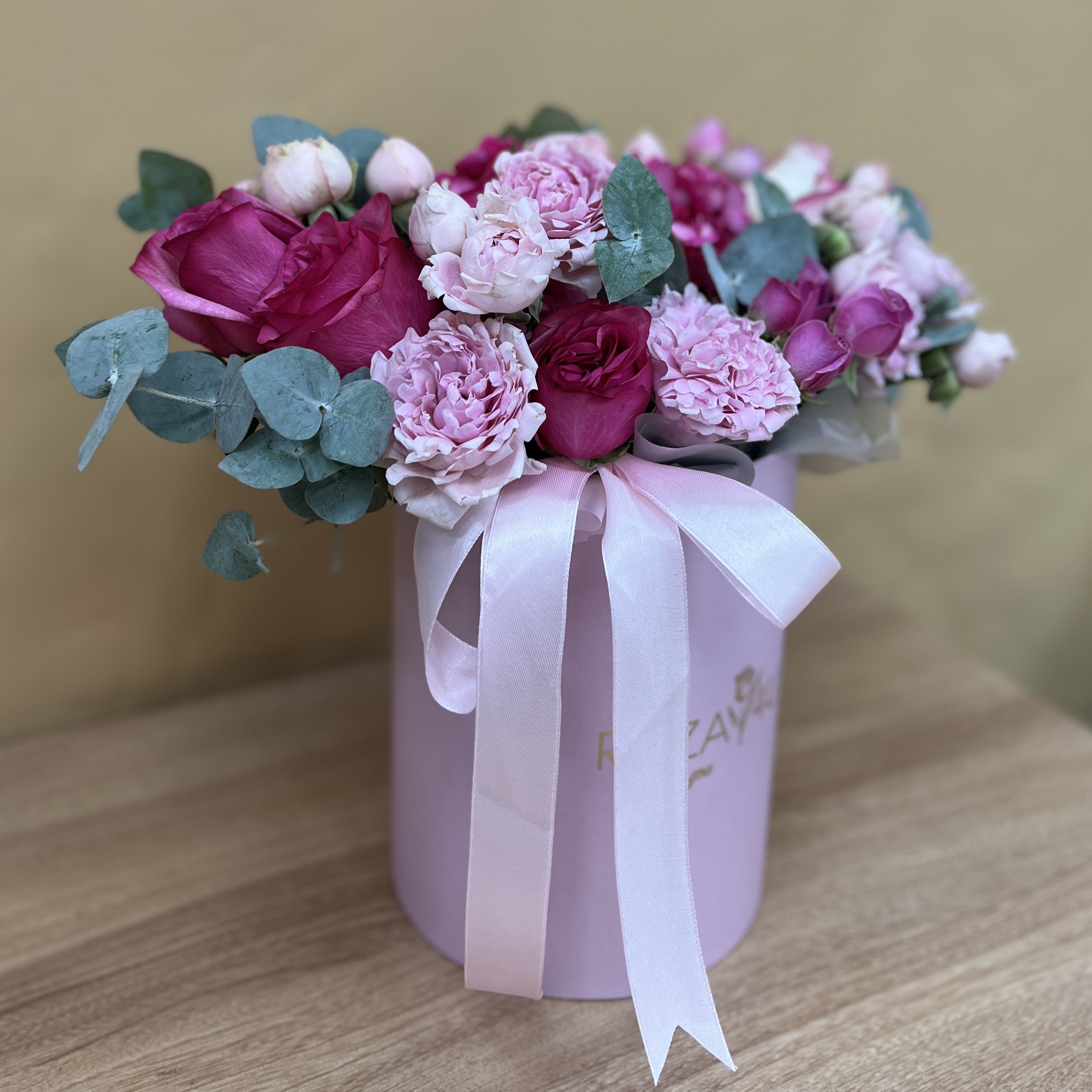 Букет дня в коробке гармония красок