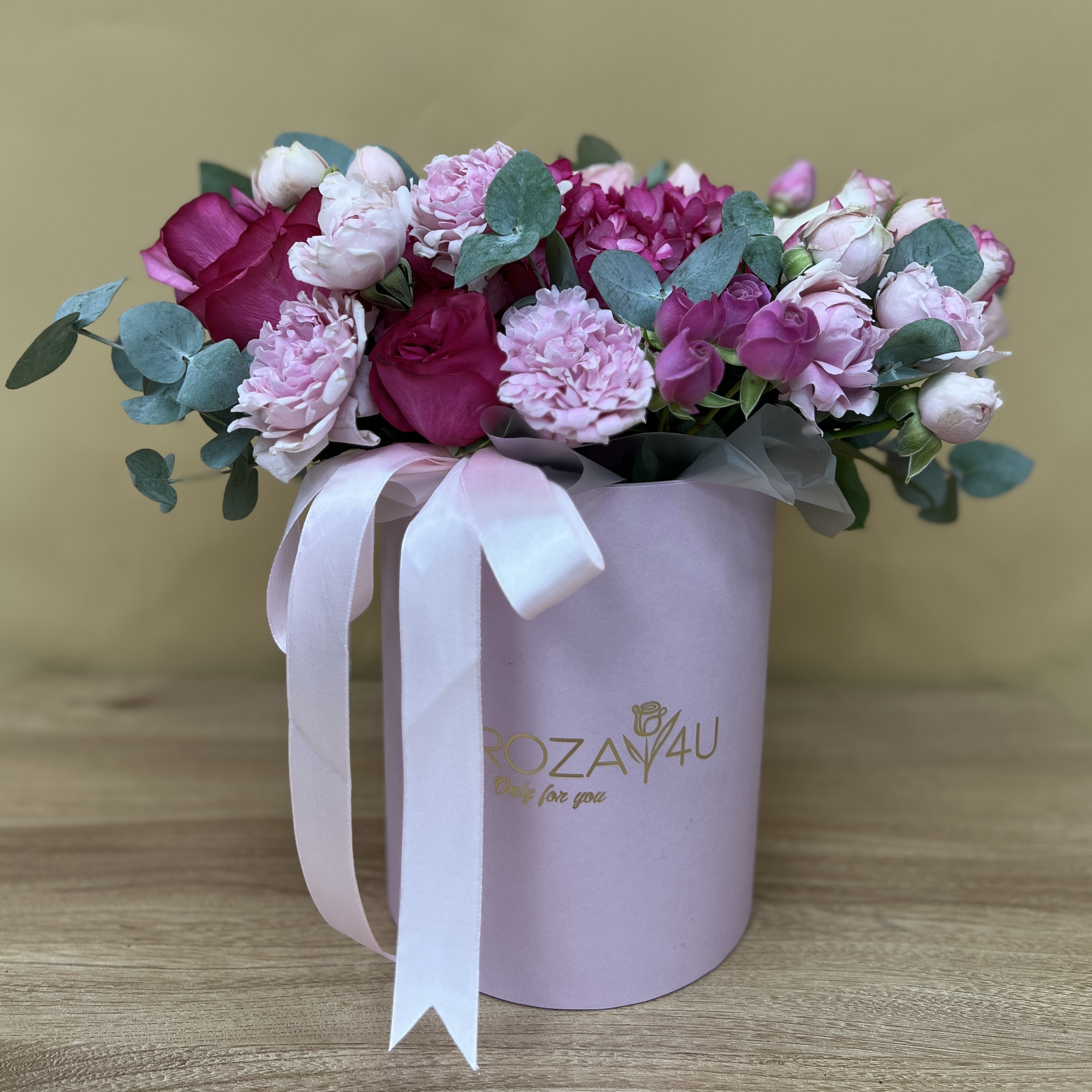 Букет дня в коробке гармония красок