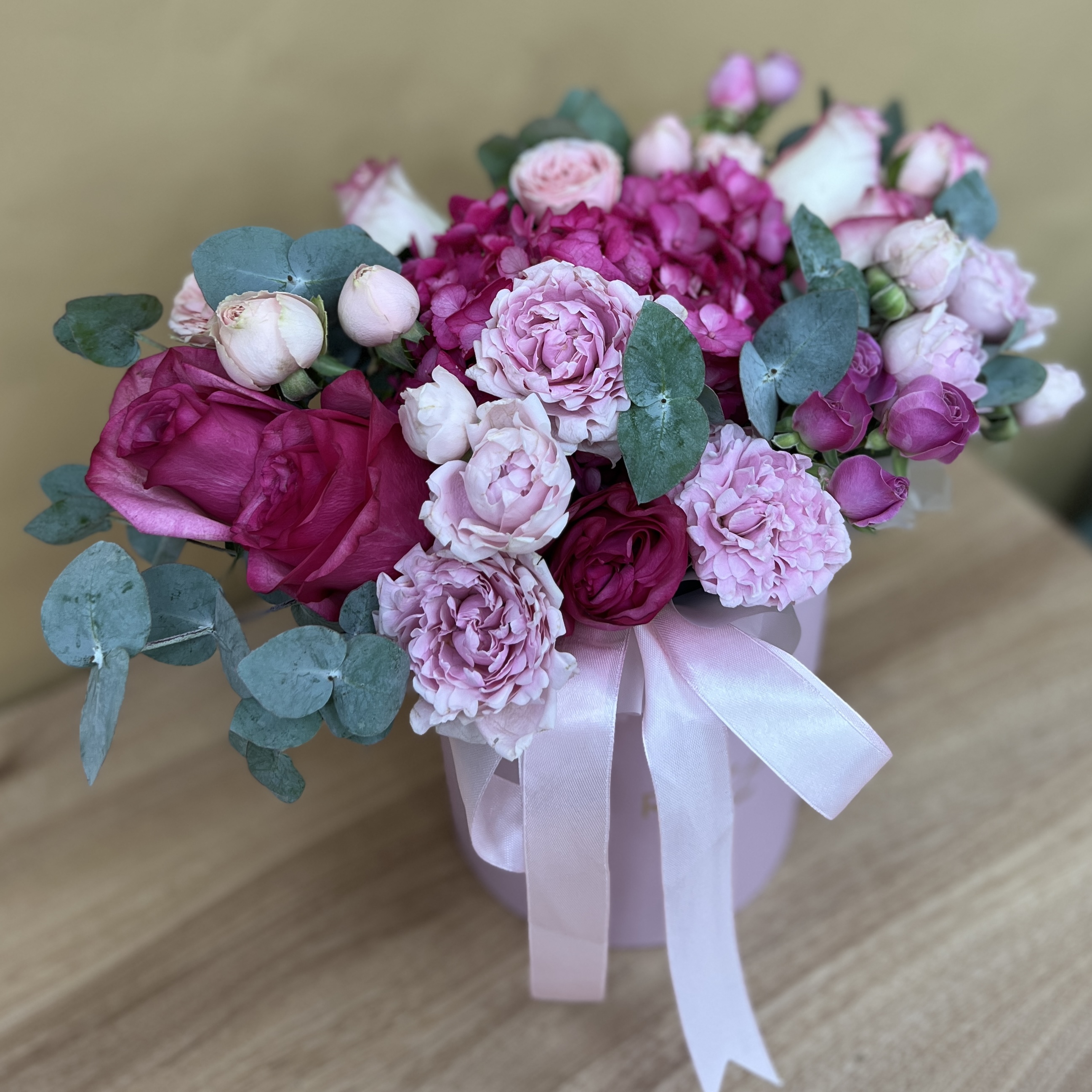 Букет дня в коробке гармония красок