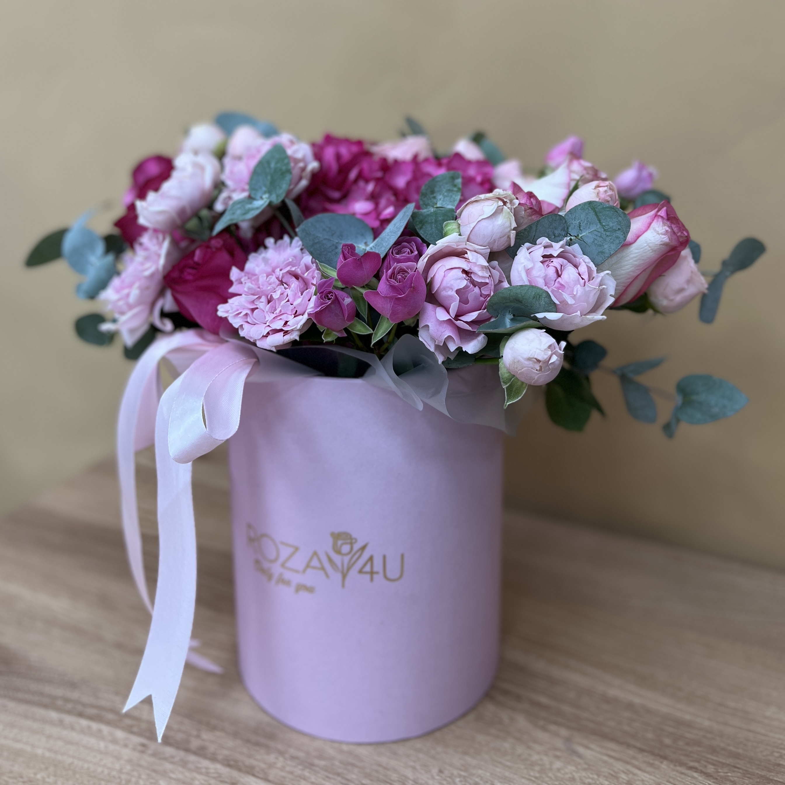 Букет дня в коробке гармония красок