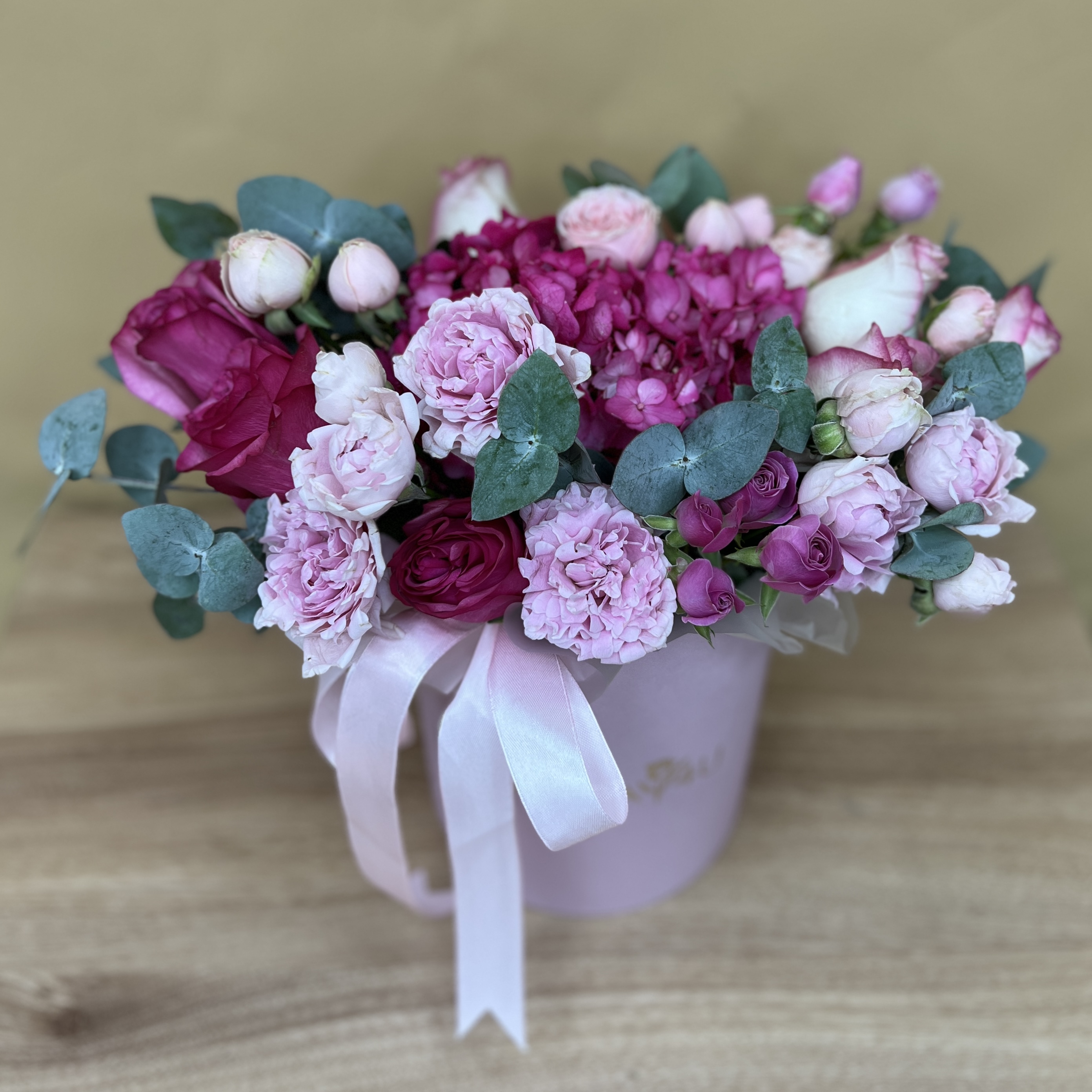 Букет дня в коробке гармония красок