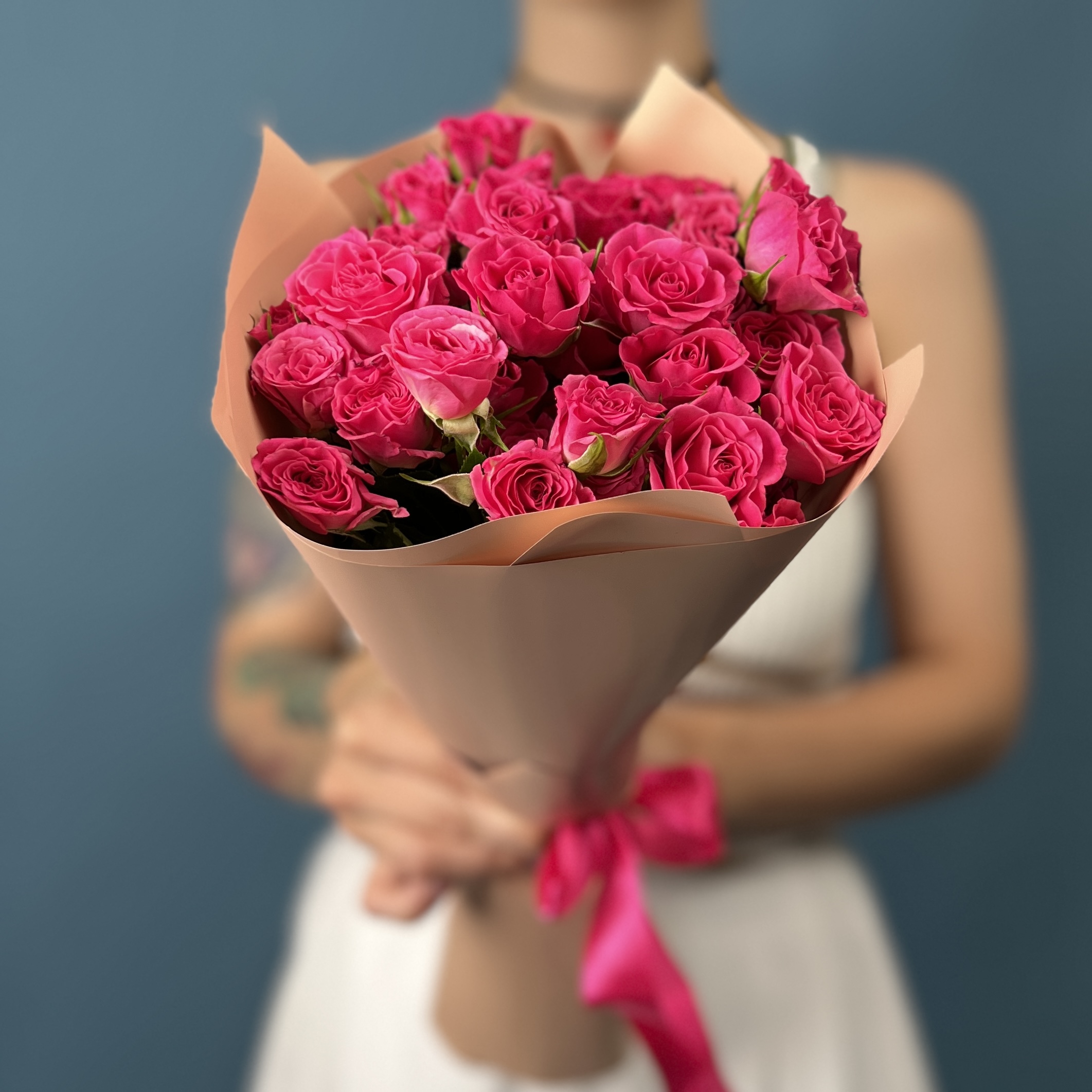 11 кустовых роз Глория 40 см