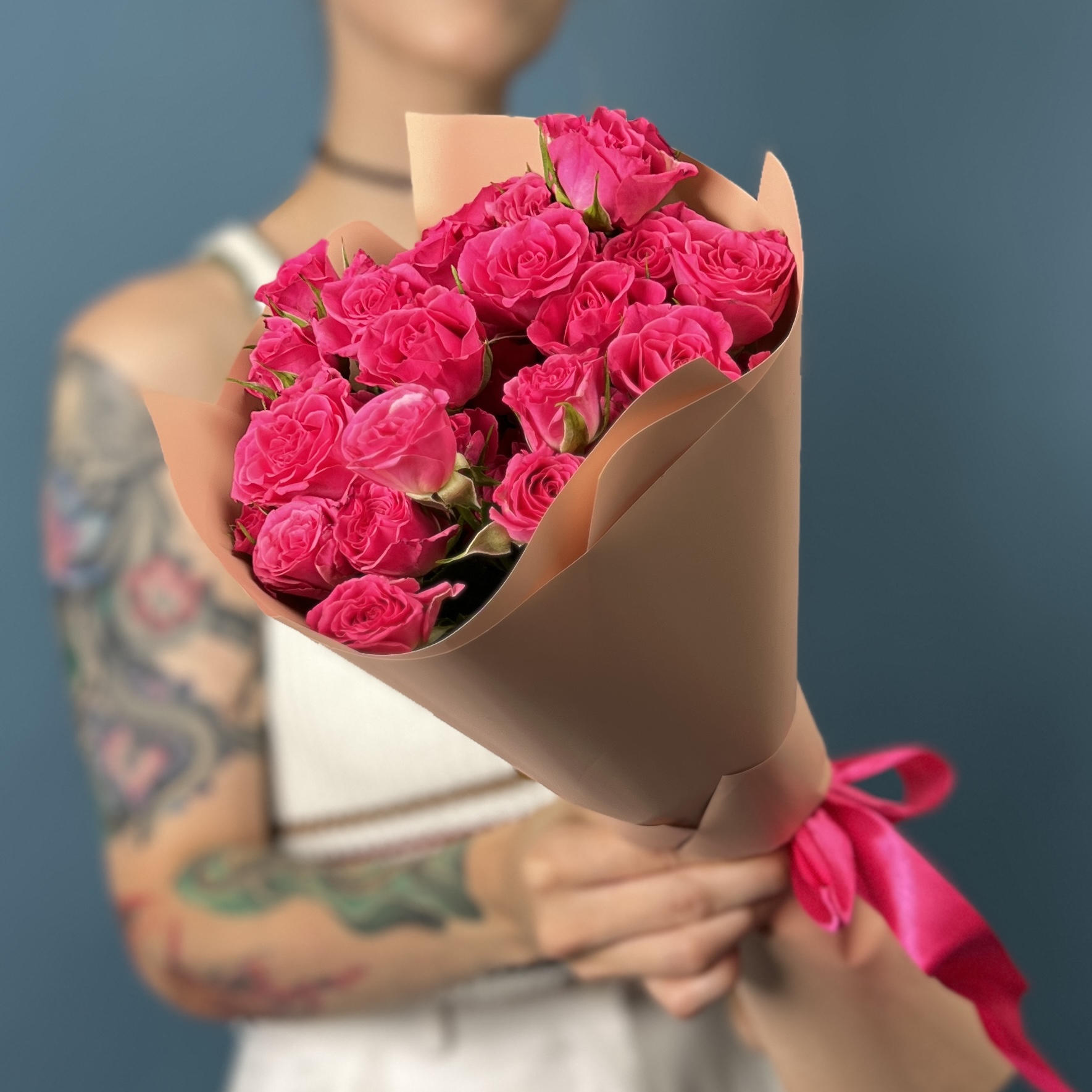 11 кустовых роз Глория 40 см