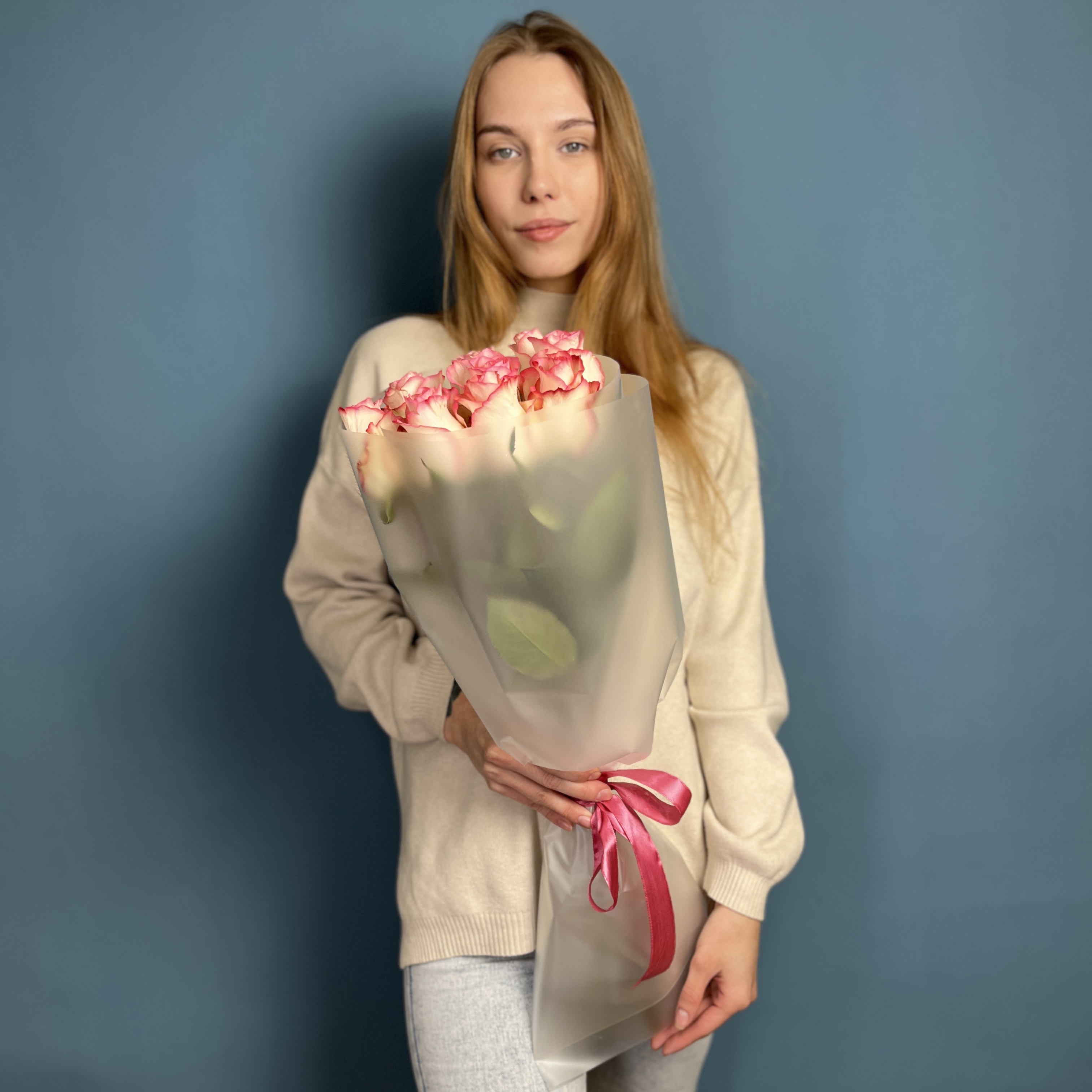 11 роз Джумилья 60 см