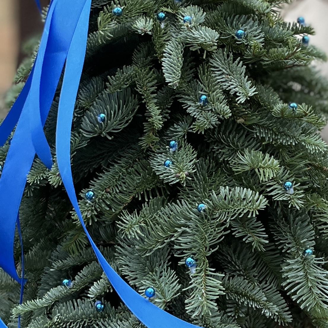Новогодняя елочка Снегурочка в синем