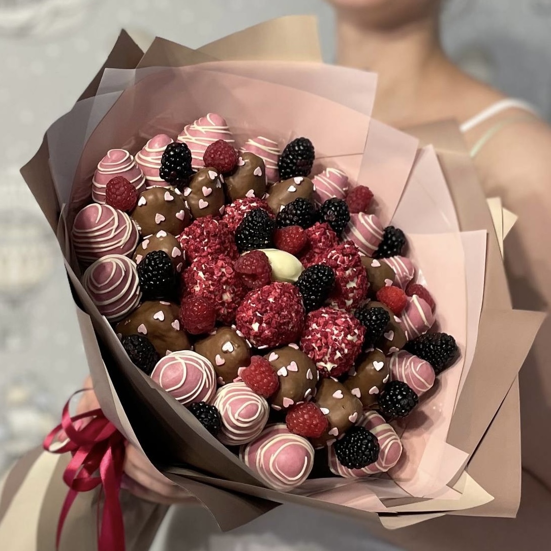 Букет из клубники в шоколаде Сладкий каприз