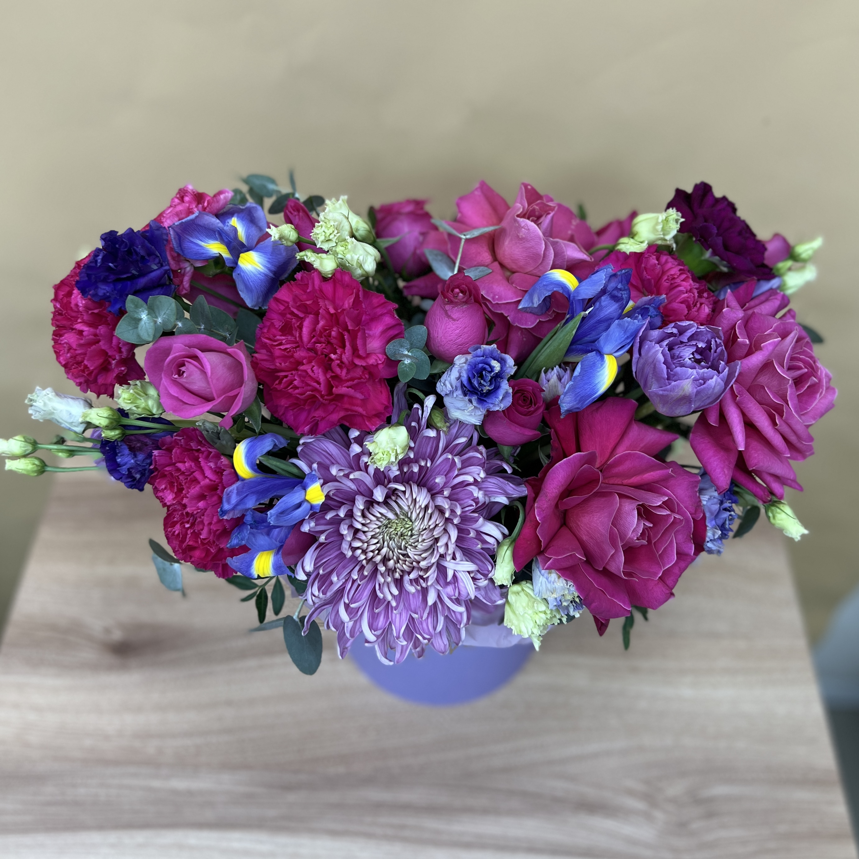 Букет дня в коробке гармония красок