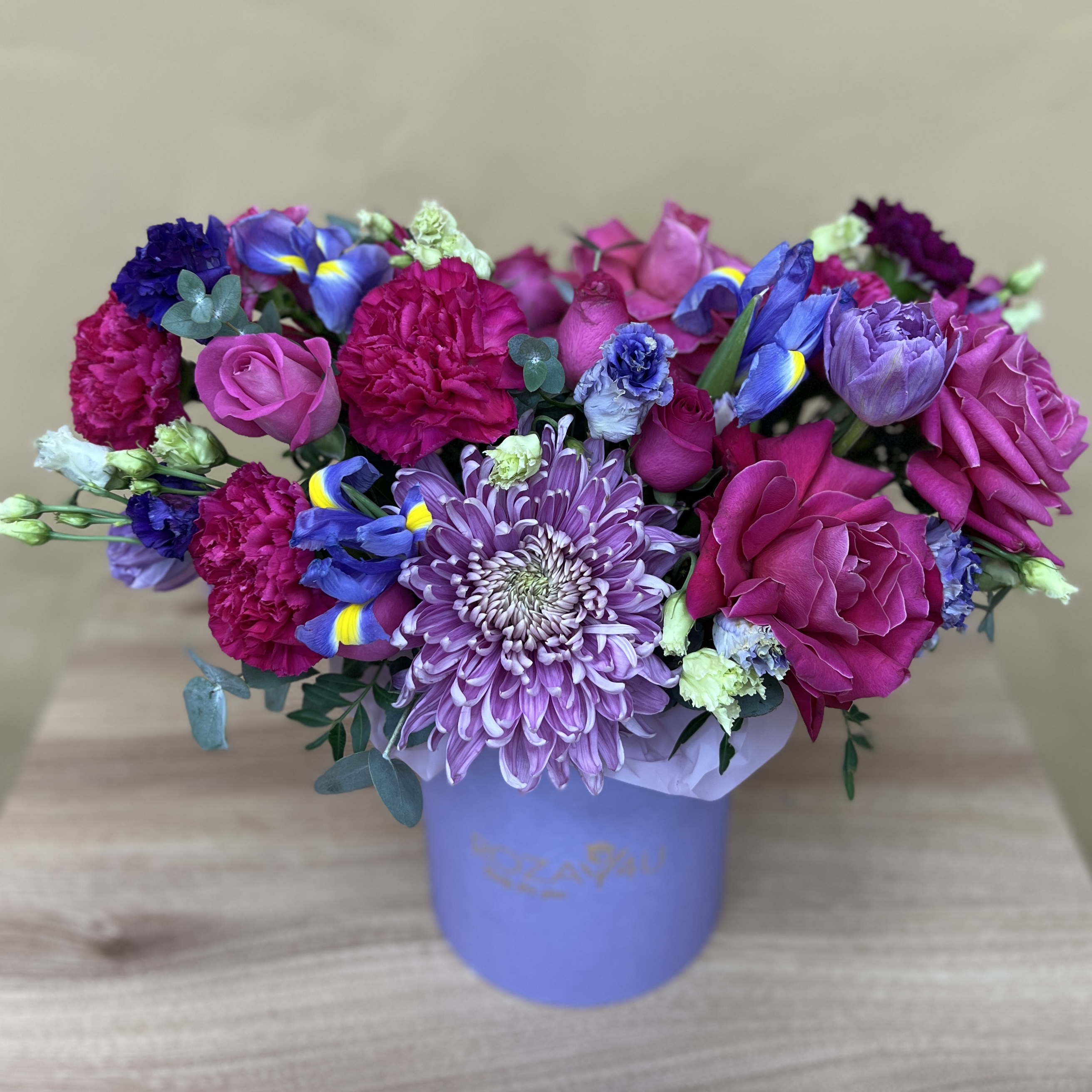 Букет дня в коробке гармония красок