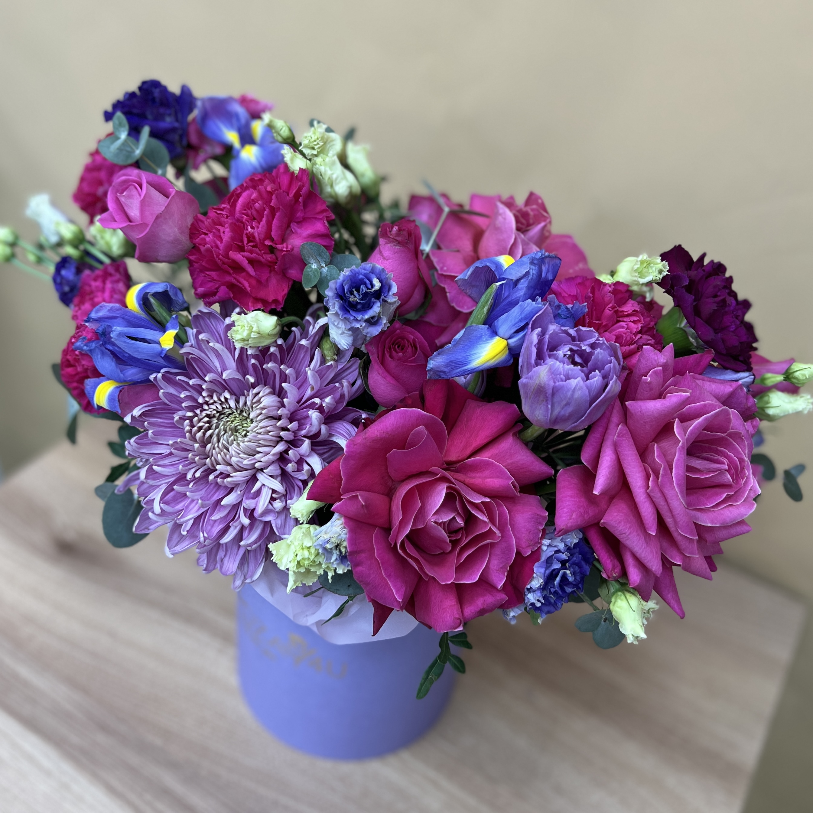 Букет дня в коробке гармония красок