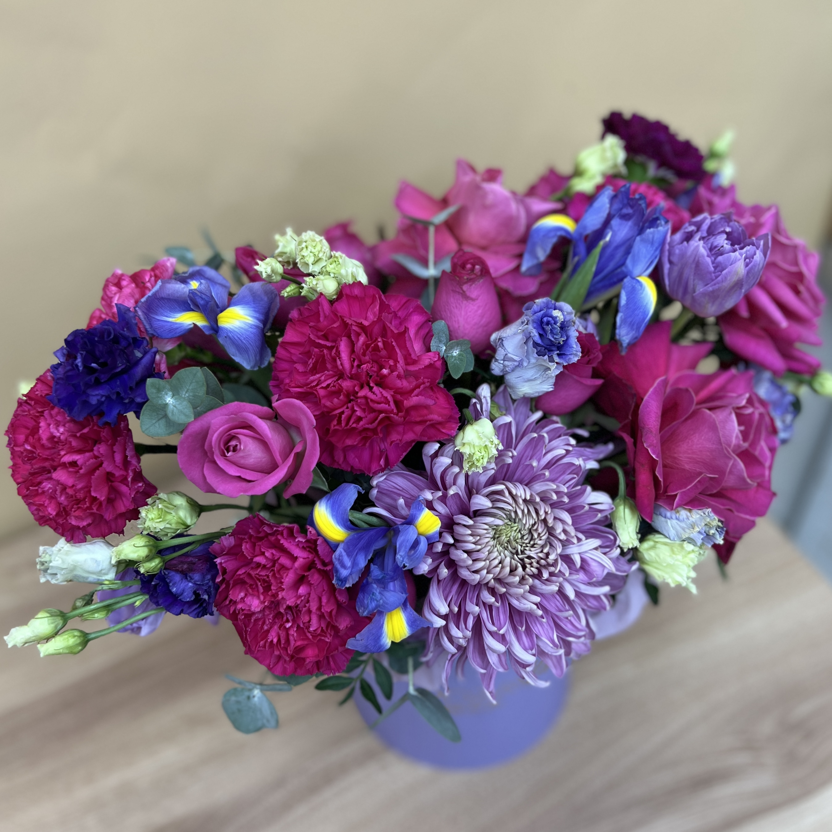 Букет дня в коробке гармония красок