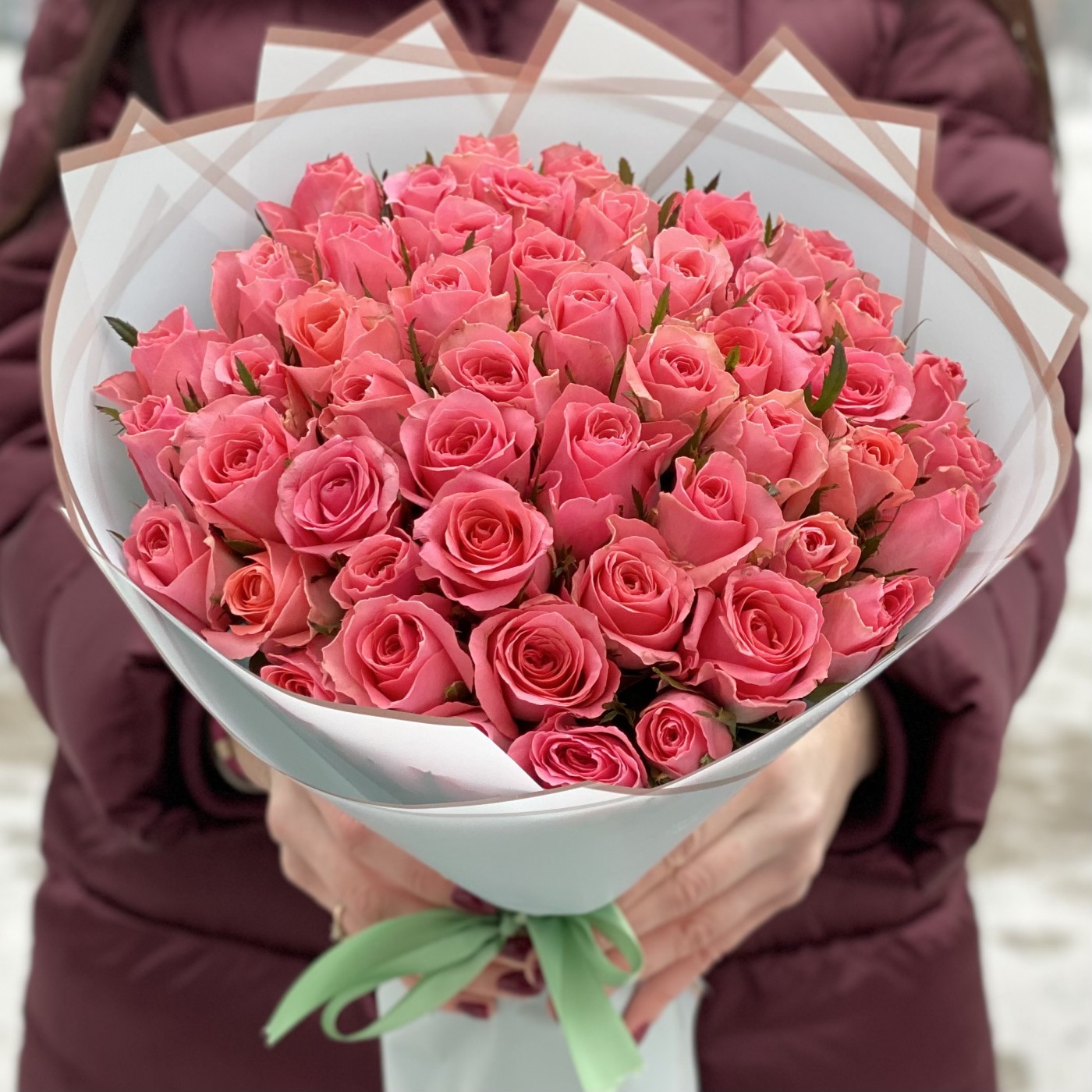 51 коралловая роза