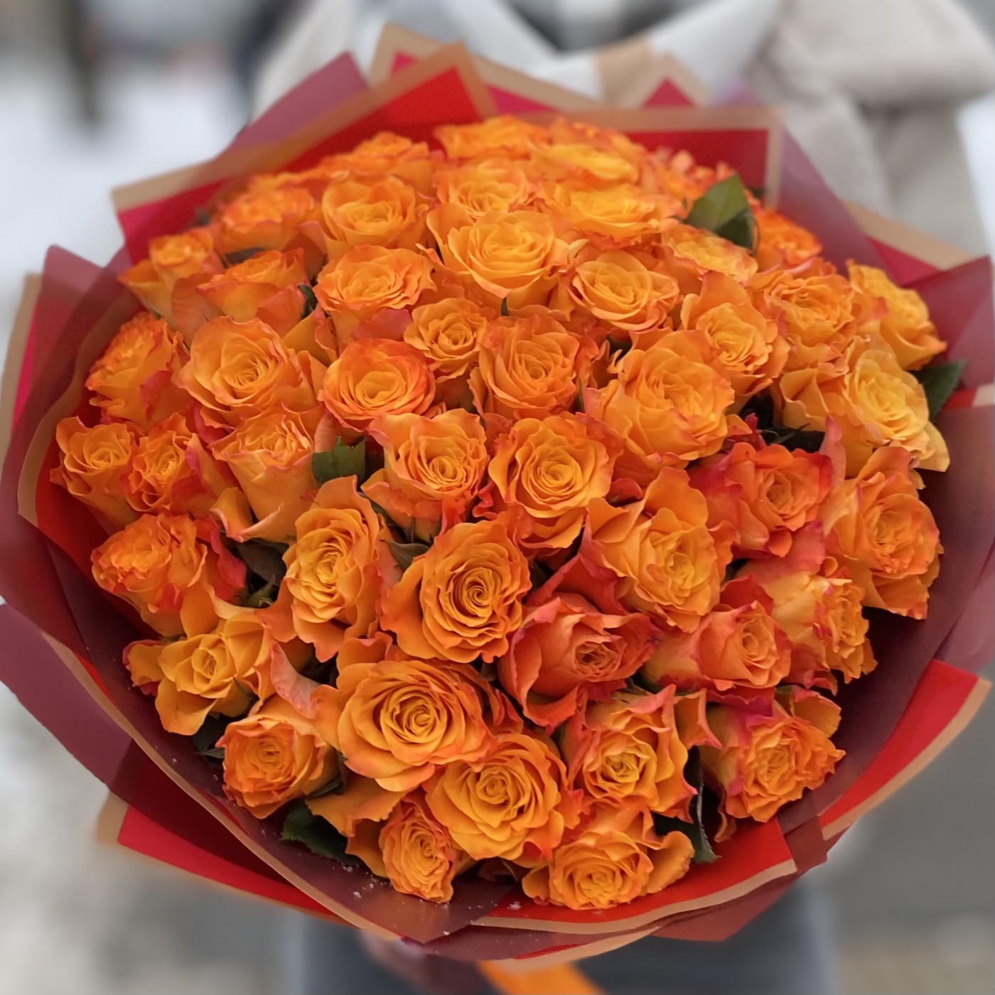 51 оранжевая роза Marie