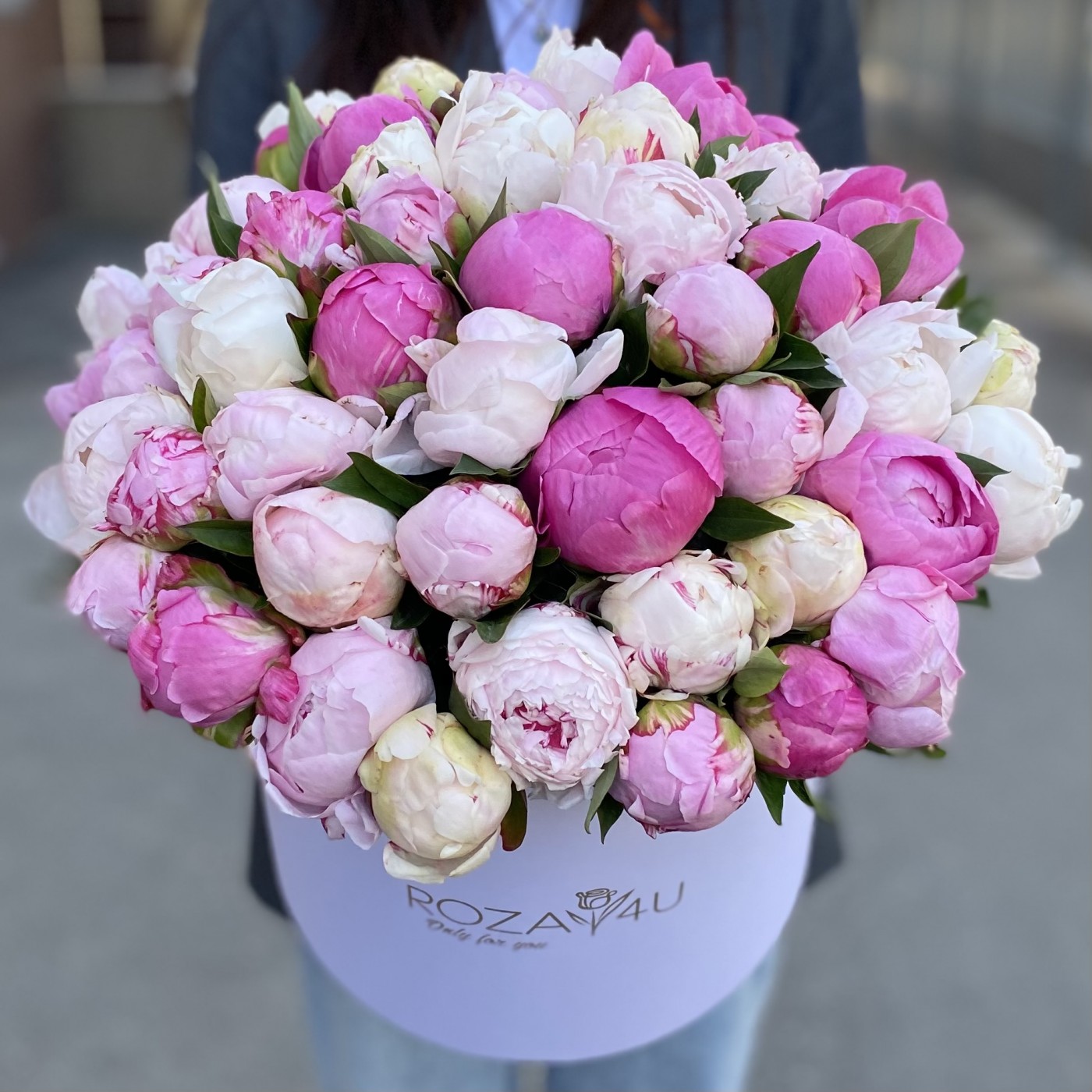 51 пион Микс в коробке