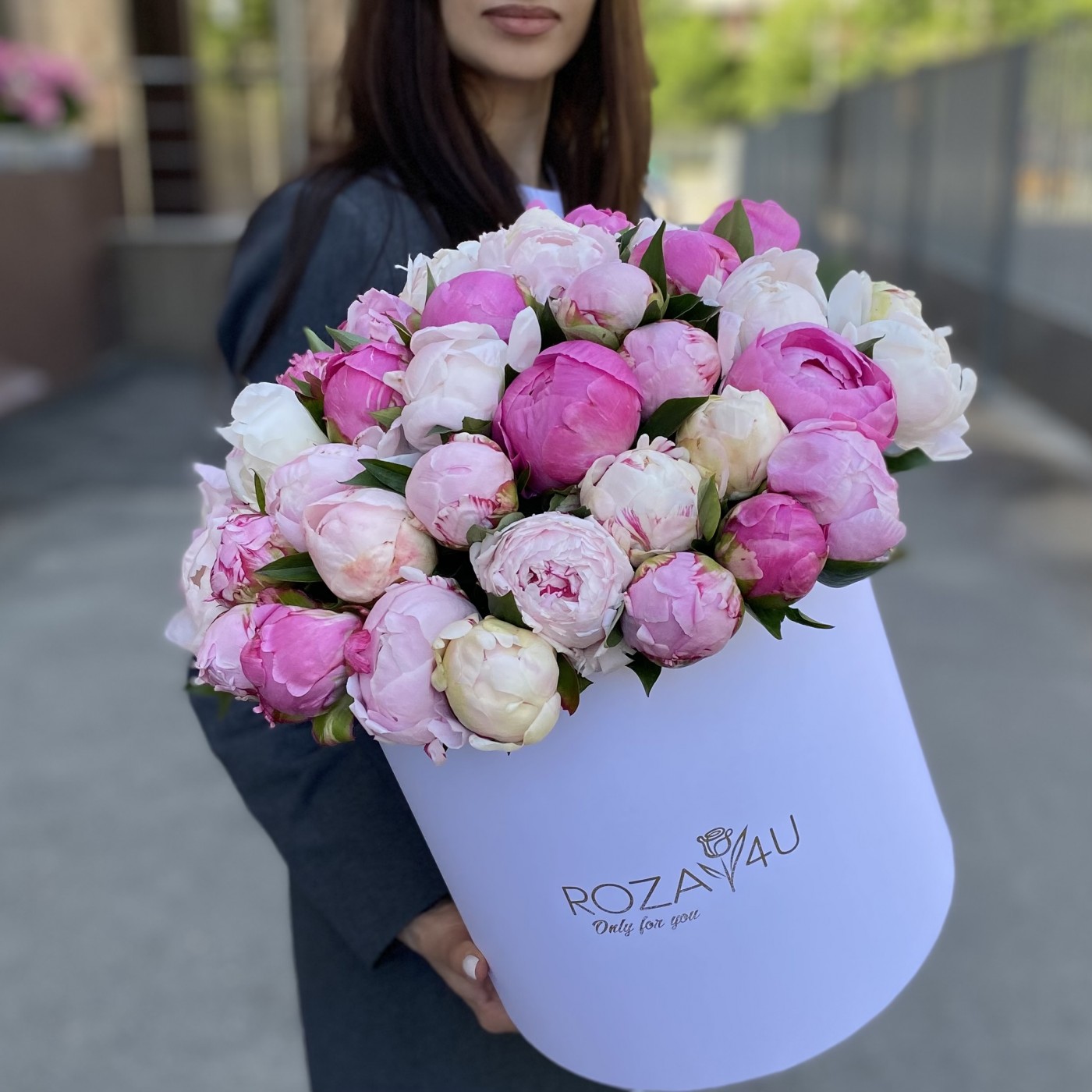 51 пион Микс в коробке