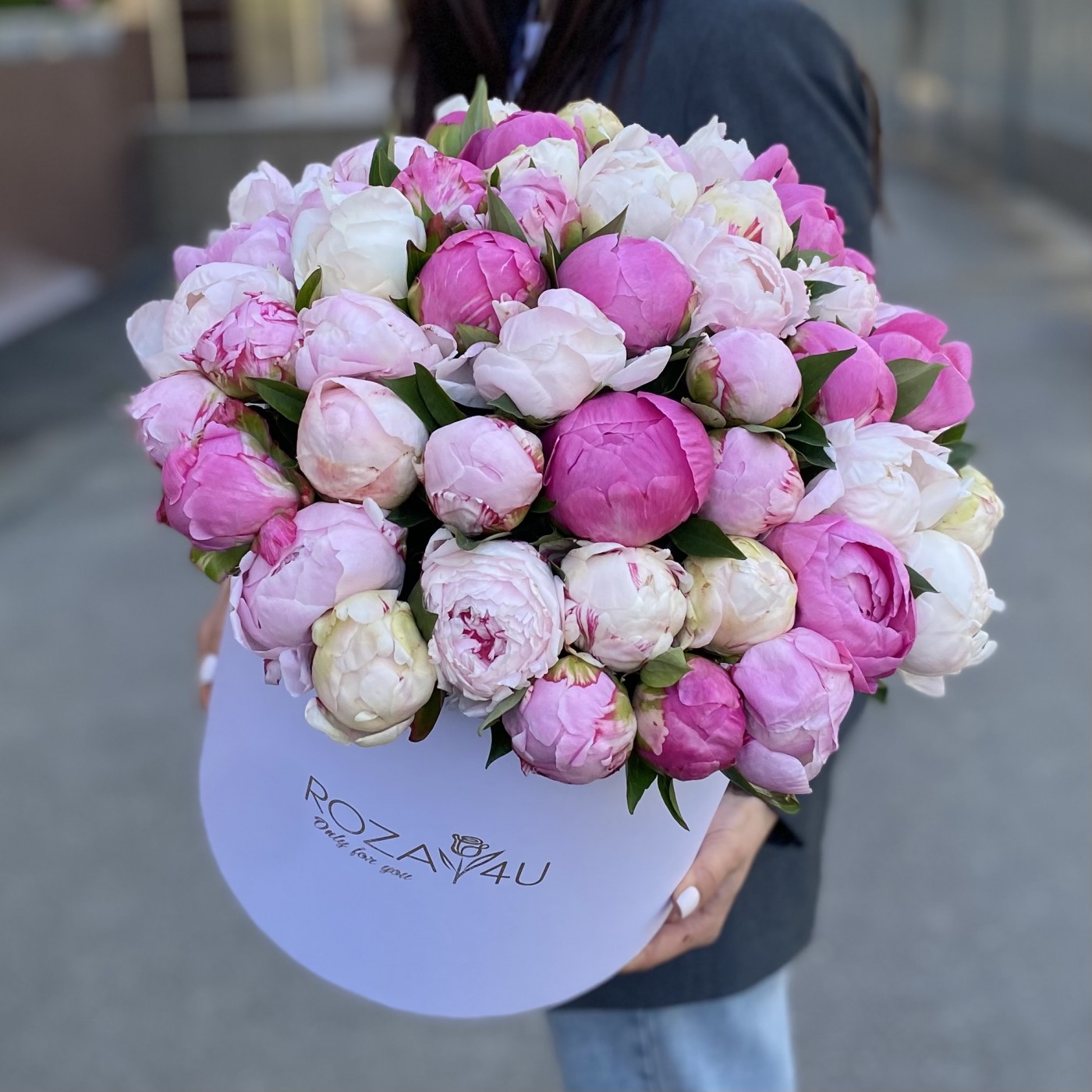 51 пион Микс в коробке