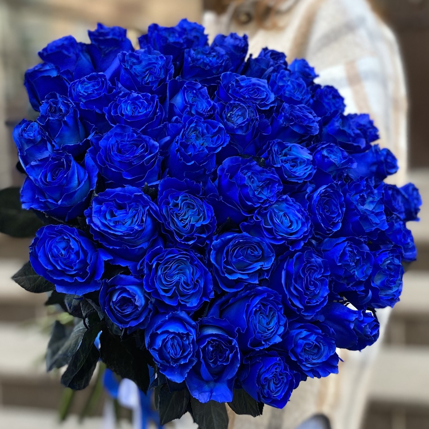 51 синяя роза