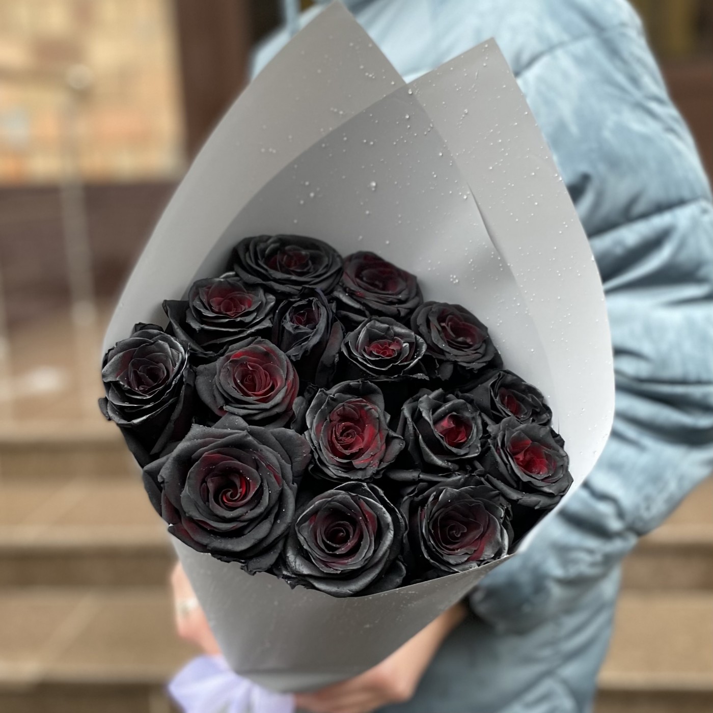 Букет из черных роз | доставка по Москве и области