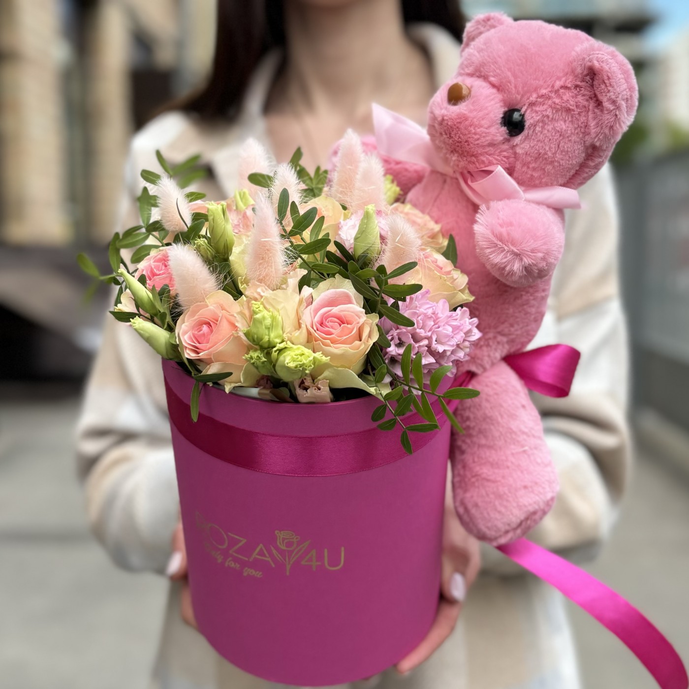 Коробка с цветами для детей Ягодка