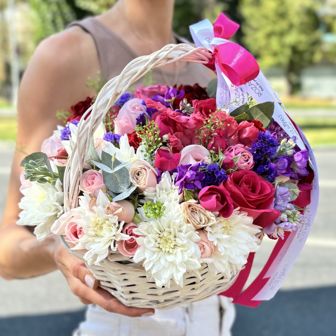 Радужная корзина MIX