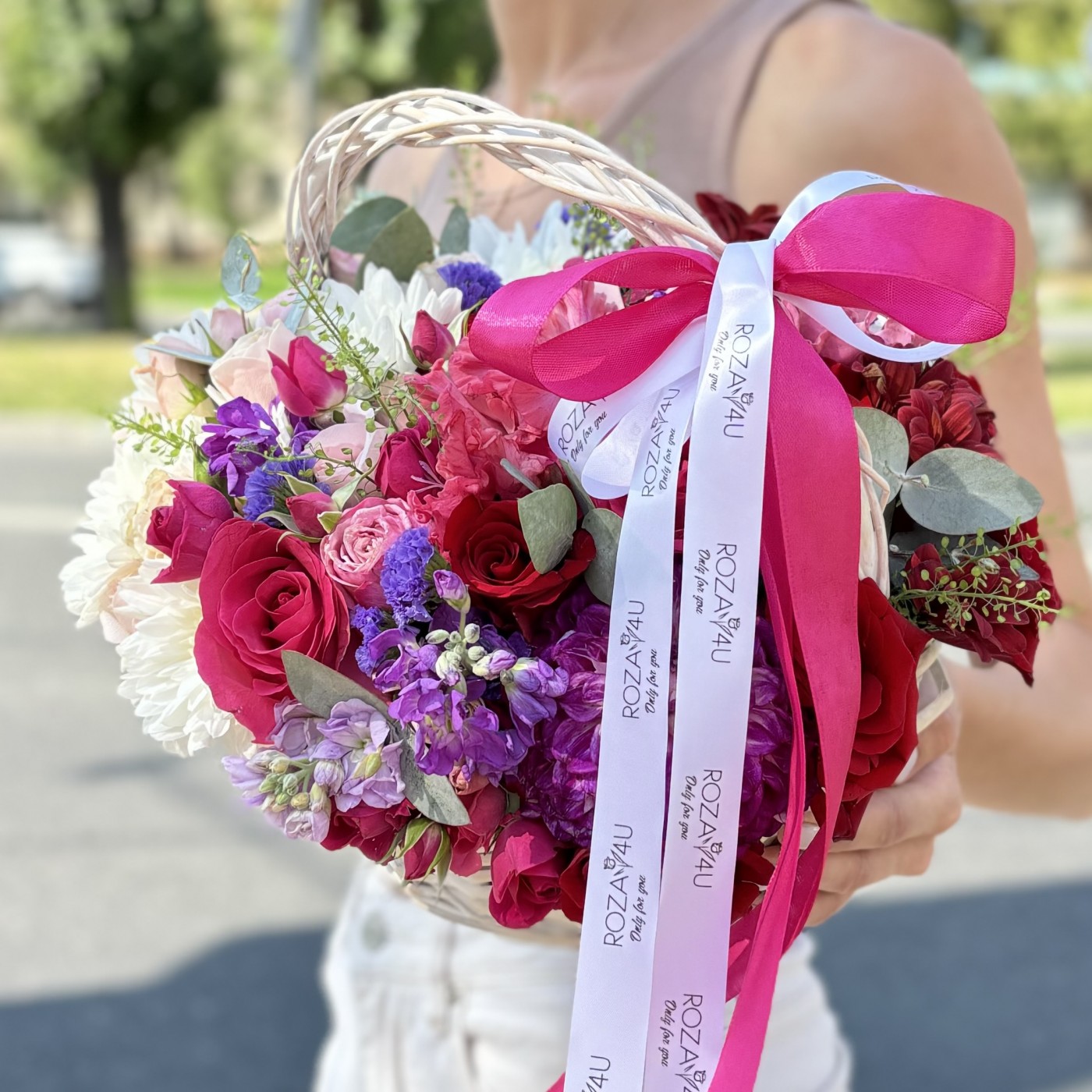 Радужная корзина MIX