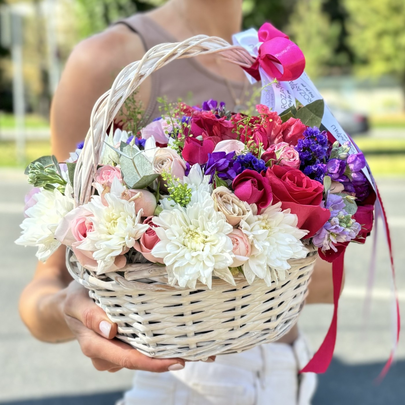 Радужная корзина MIX