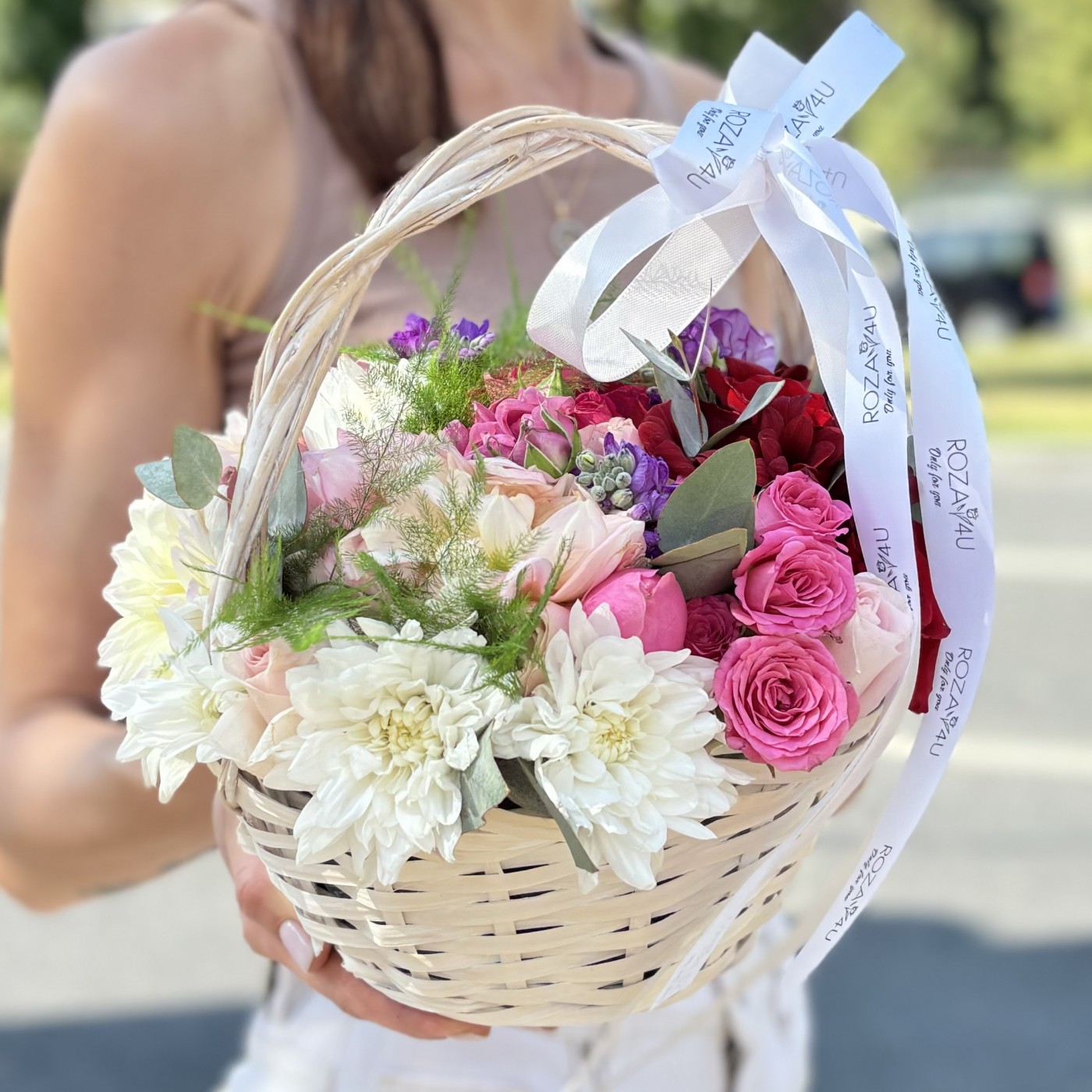 Радужная корзина MIX