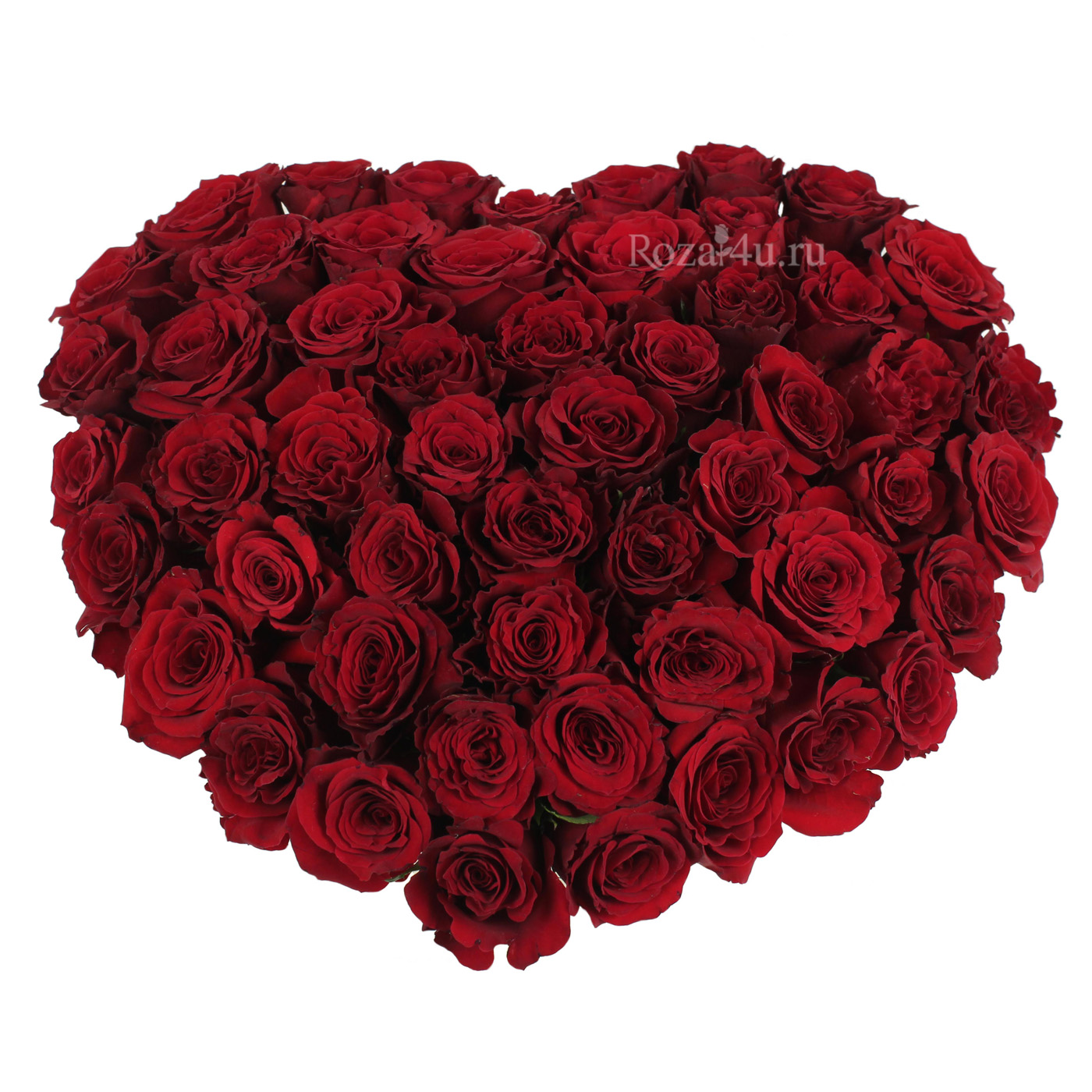 Красные розы в коробке формы сердца "День любви"