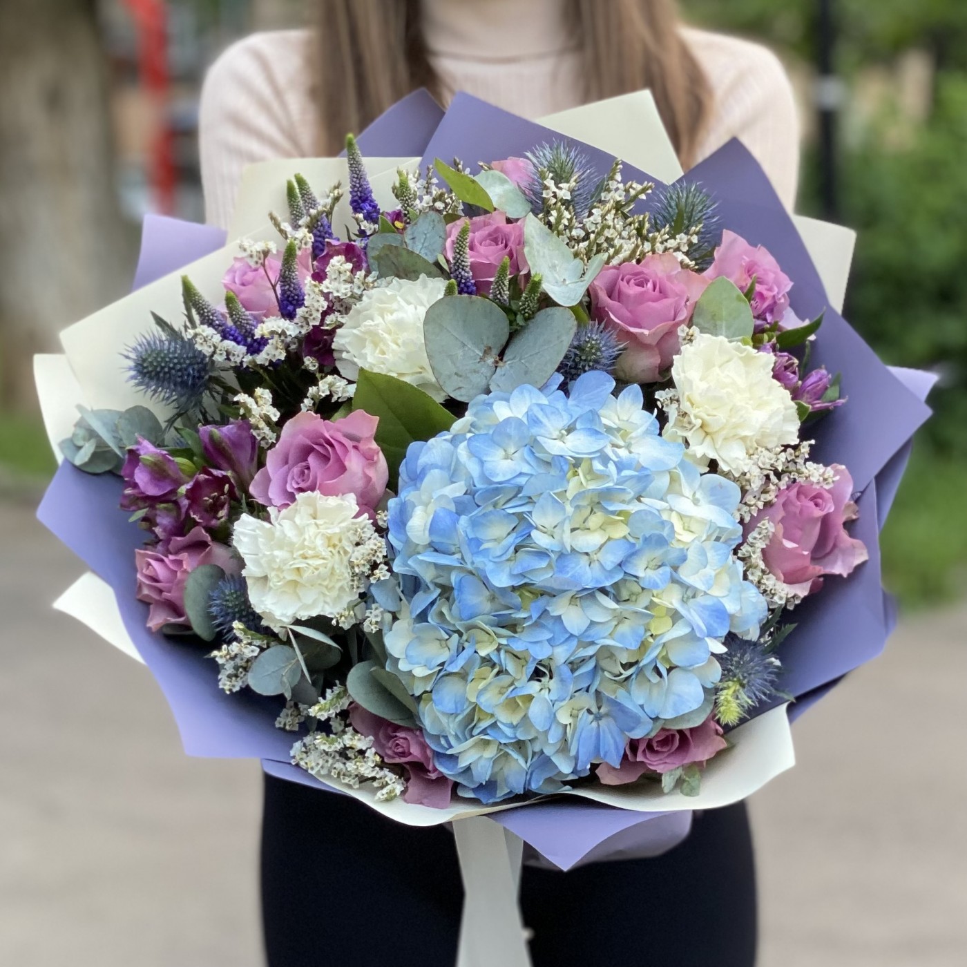Букет Фрейя с гортензией