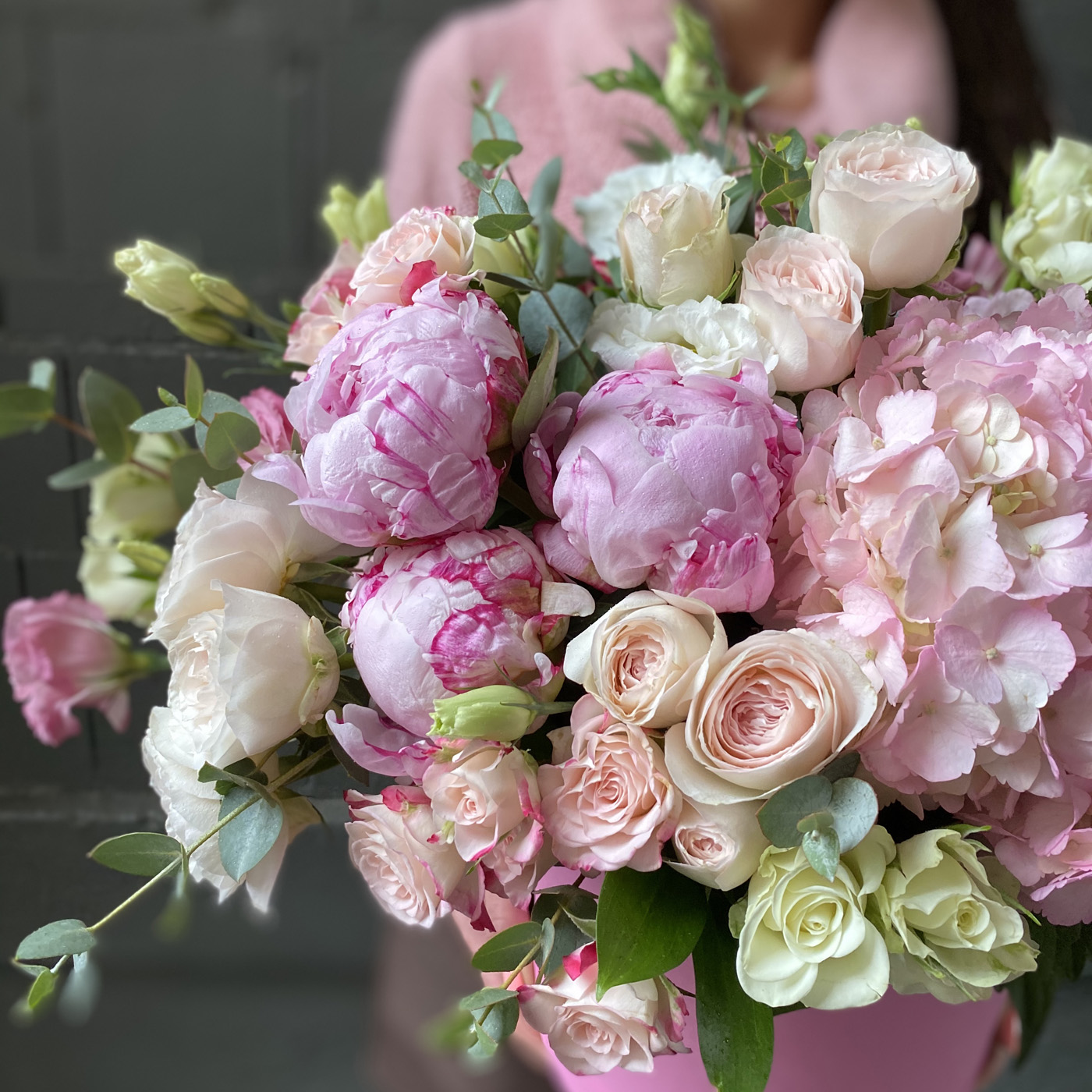 Композиция в коробке Нежное кружево