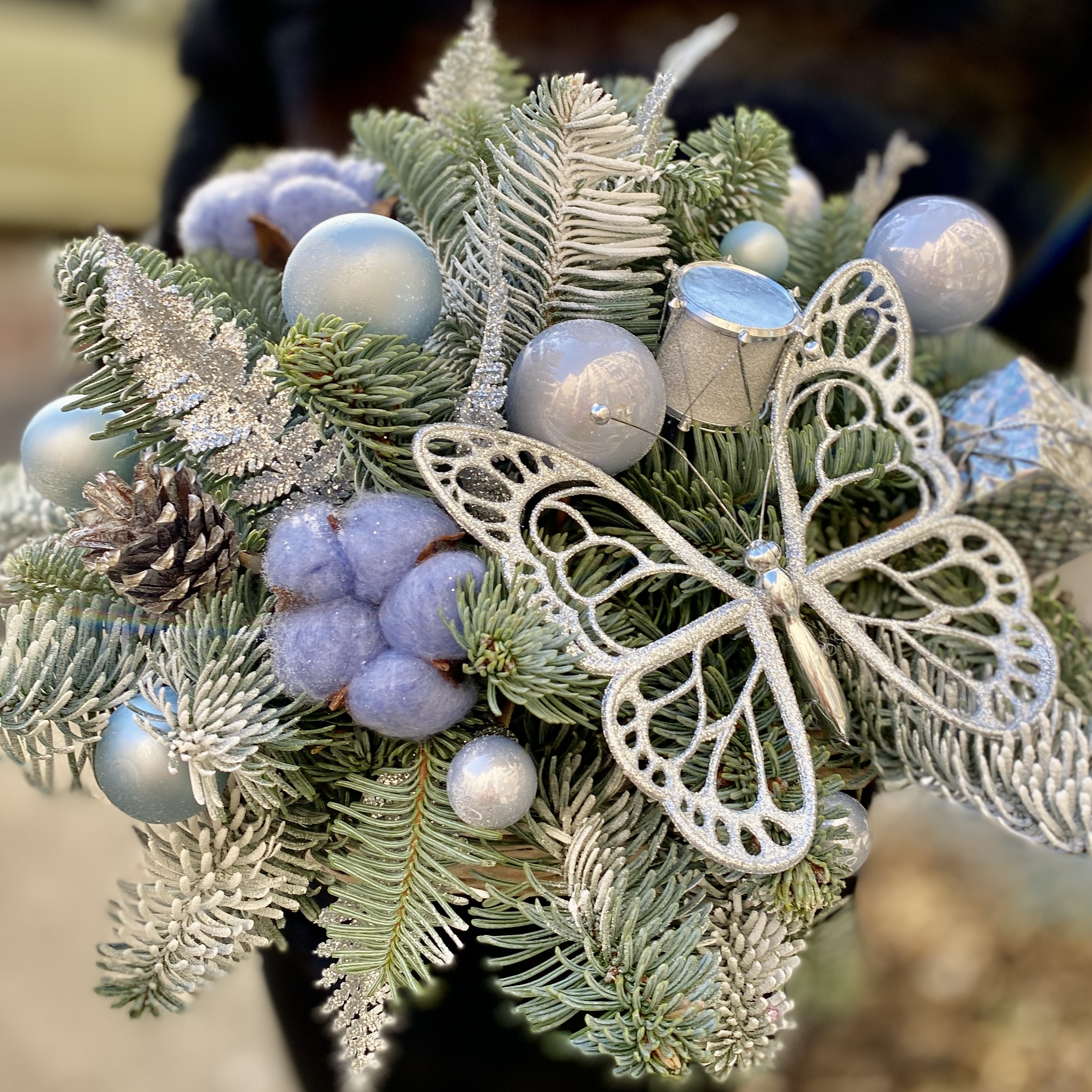 Новогодняя композиция Бабочка