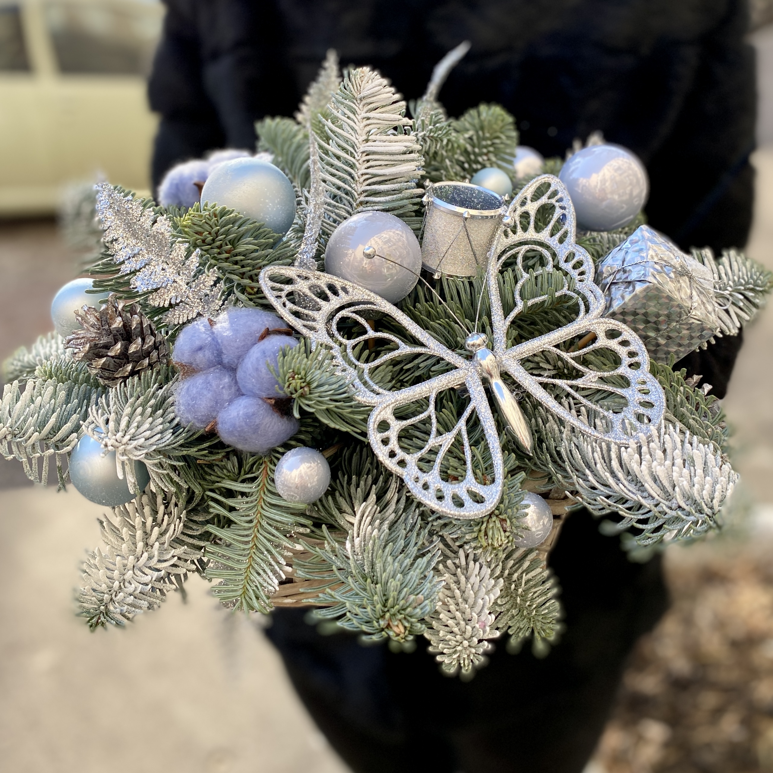 Новогодняя композиция Бабочка