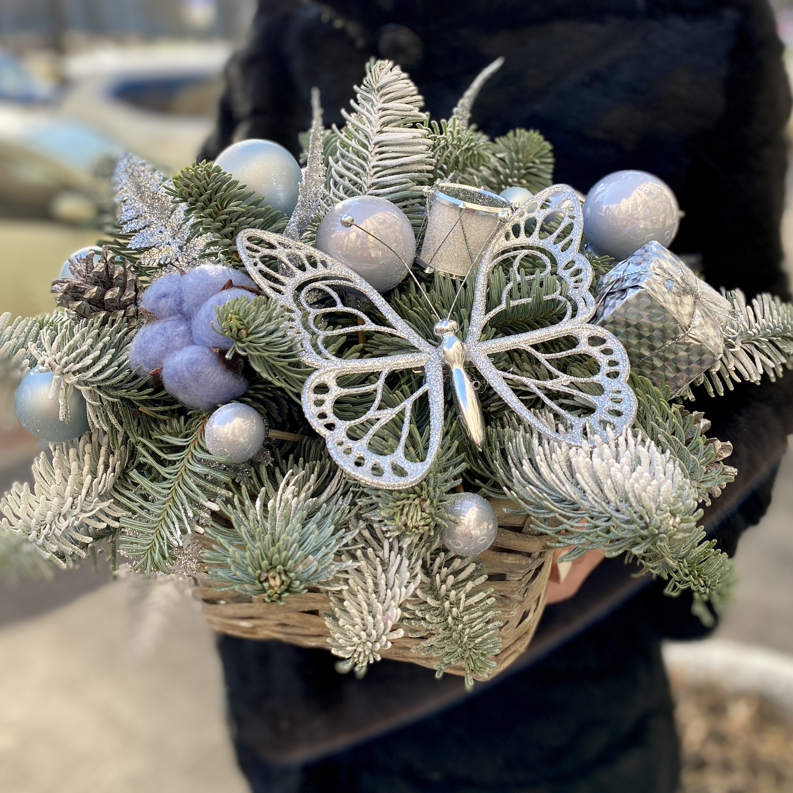 Новогодняя композиция Бабочка